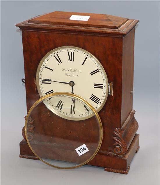 A Victorian bracket clock by W & S Ballard